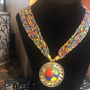 Beautiful beaded necklace costume